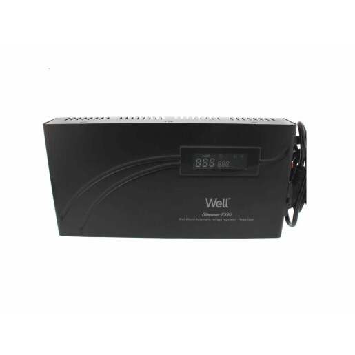 Stabilizator automat de tensiune cu releu 1000VA/600W, orizontal, Well