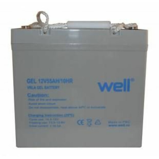 Acumulator plumb acid cu gel 12V 55Ah Well
