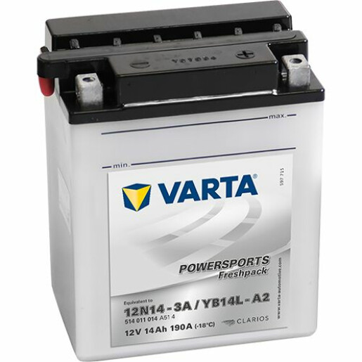 Acumulator Moto  VARTA POWERSPORTS Freshpack 14 Ah Acumulator Moto  VARTA POWERSPORTS Freshpack 14 Ah