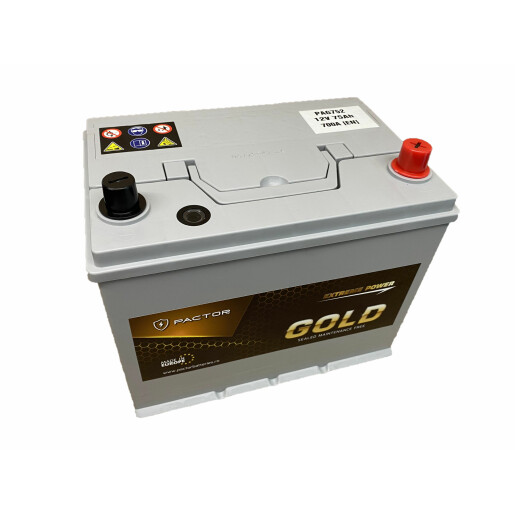 Baterie Auto PACTOR GOLD 75Ah