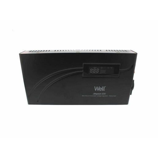 Stabilizator automat de tensiune cu releu 1500VA/900W, orizontal, Well
