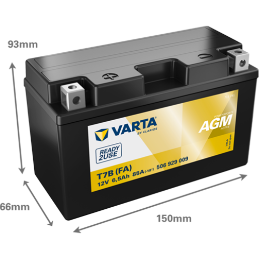 Acumulator Moto VARTA Powersports AGM Active 6.5 Ah