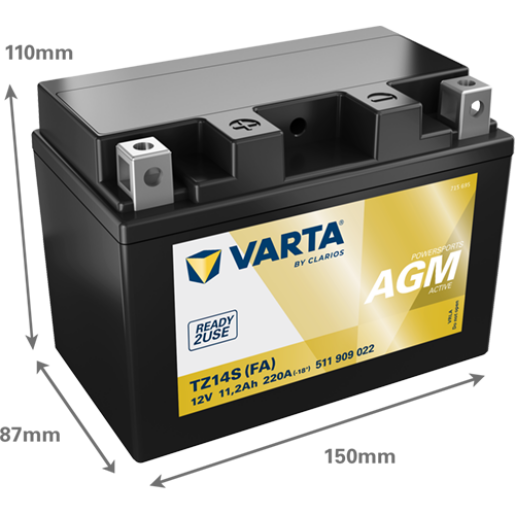 Acumulator Moto VARTA Powersports AGM Active 11.2 Ah