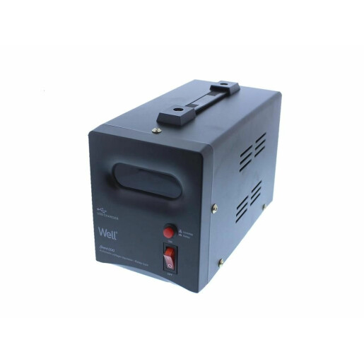Stabilizator automat de tensiune cu releu 500VA/300W, negru Well