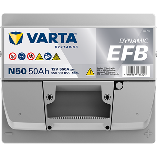 Baterie Auto VARTA EFB 50 Ah