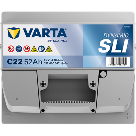 Baterie Auto VARTA DYNAMIC SLI 190H 52 Ah