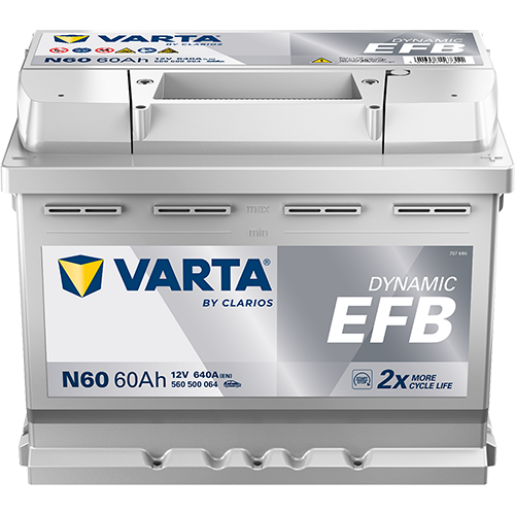 Baterie Auto VARTA EFB 60 Ah