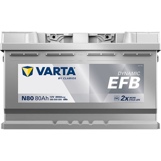 Baterie Auto VARTA EFB 80 Ah