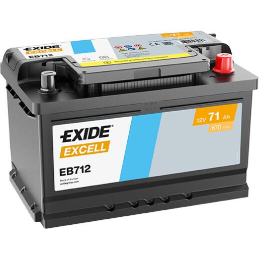 Baterie Auto EXIDE EXCELL 71 Ah