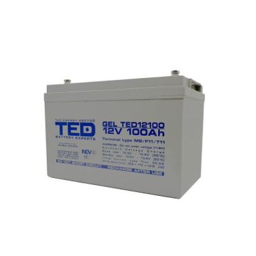 Acumulator stationar VRLA 12V 100Ah GEL M8 F12 TED Electric TED004147