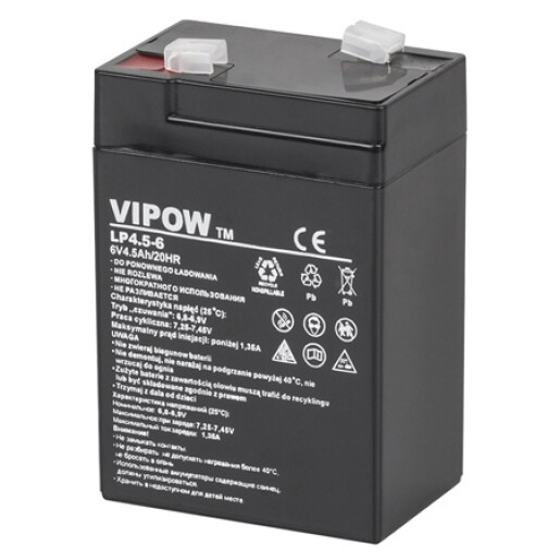 Acumulator gel plumb Vipow 6 V / 4.5 Ah Acumulator gel plumb Vipow 6 V / 4.5 Ah