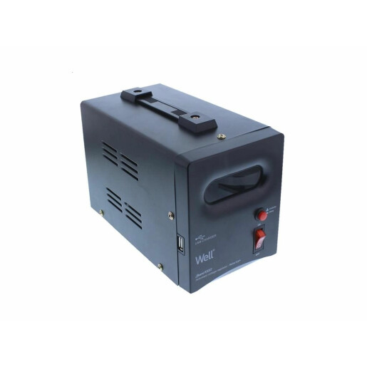 Stabilizator automat de tensiune cu releu 1000VA/600W, negru Well