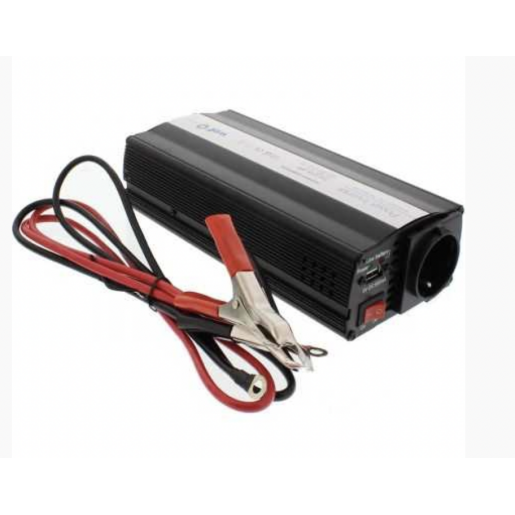 Invertor de tensiune 12V -> 220V, USB, 1000W, Well