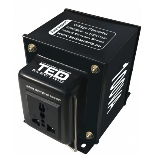Transformator 230-220V la 110-115V 100VA reversibil TED110REV-100VA