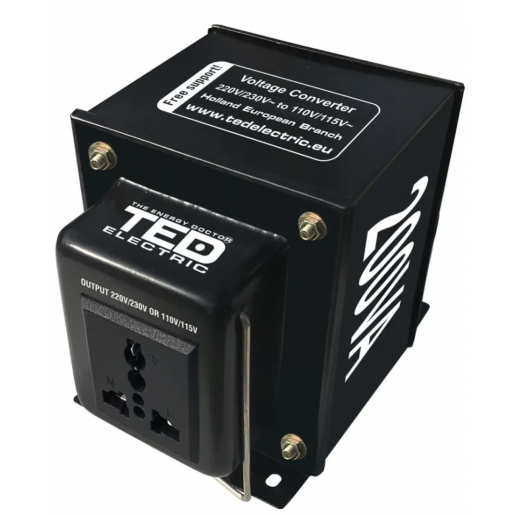 Transformator 230-220V la 110-115V 200VA reversibil TED110REV-200VA