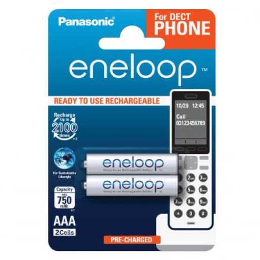 Acumulatori Eneloop AAA R3 750mAh 2 Buc.