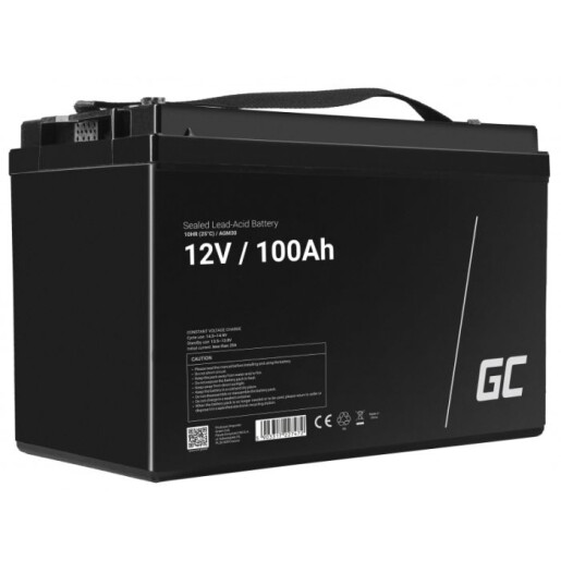 Acumulator plumb acid GreenCell 12V 100AH, terminal B5 (M6), AGM30 Acumulator plumb acid GreenCell 12V 100AH, terminal B5 (M6), AGM30