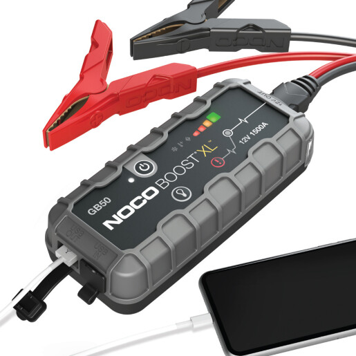Robot Pornire Auto, Jump Starter Auto 12V Portabil, Curent Pornire 1500A Litiu-Ion, Noco Boost GB50