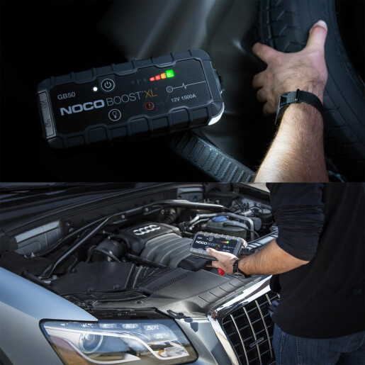 Robot Pornire Auto, Jump Starter Auto 12V Portabil, Curent Pornire 1500A Litiu-Ion, Noco Boost GB50