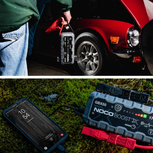 Robot Pornire Auto, Jump Starter Auto 12V Portabil, Curent Pornire 1750A Litiu-Ion, Noco Boost GBX55