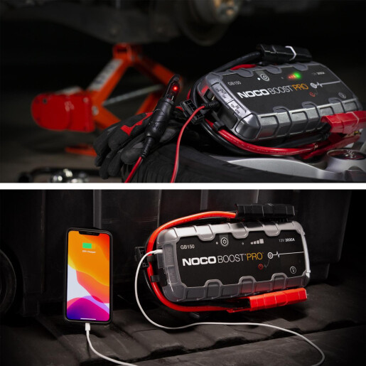 Robot Pornire Auto, Jump Starter Auto 12V Portabil, Curent Pornire 3000A Litiu-Ion, Noco Boost GB150 Robot Pornire Auto, Jump Starter Auto 12V Portabil, Curent Pornire 3000A Litiu-Ion, Noco Boost GB150