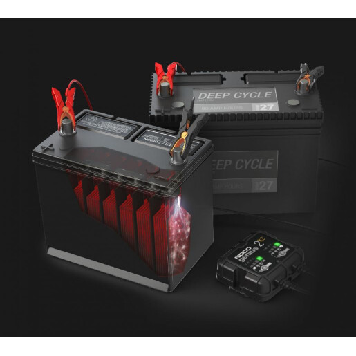 Redresor acumulatori 6V 12V 2A, incarca 2 acumulatori, NocoGenius 2x2