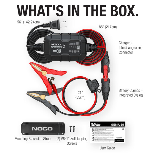 Redresor acumulatori 6V 12V 5A, pentru acumulatori 120A, NocoGenius 5