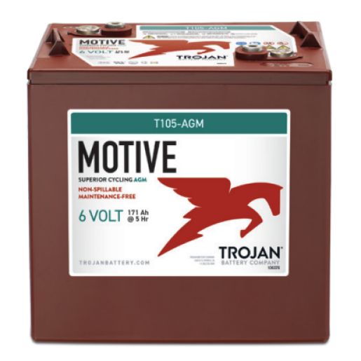 Acumulator Tractiune VRLA AGM TROJAN T105-AGM Deep Cycle 6V 217 Ah