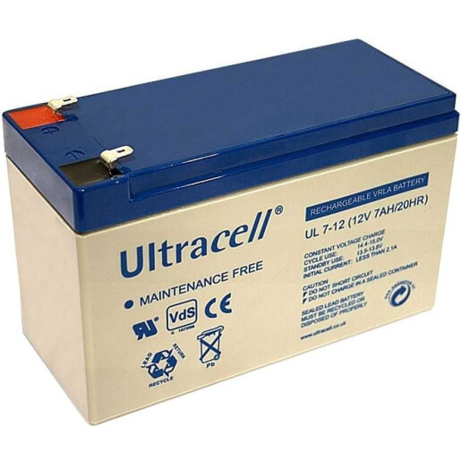 Acumulator plumb acid Ultracell 12V7Ah, terminal F1