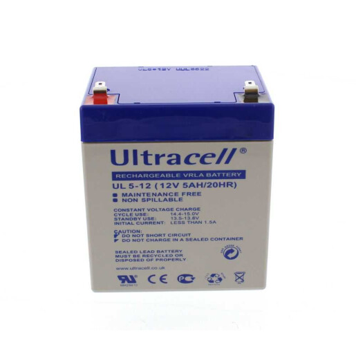 Acumulator plumb acid Ultracell 12V 5Ah, terminal F1