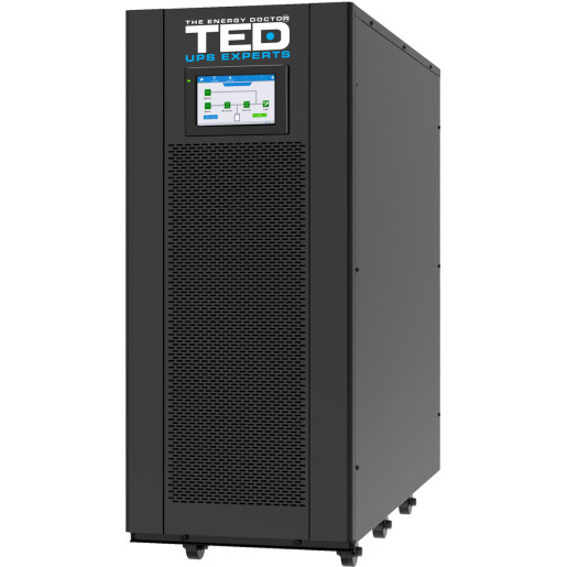 UPS Online 40kVA/40kW Trifazic 3/3, Dublă Conversie cu Ecran LCD, Undă Sinusoidală Pură și Intrare/Ieșire Regletă, Utilizeaza 80 Acumulatori, TED Electric