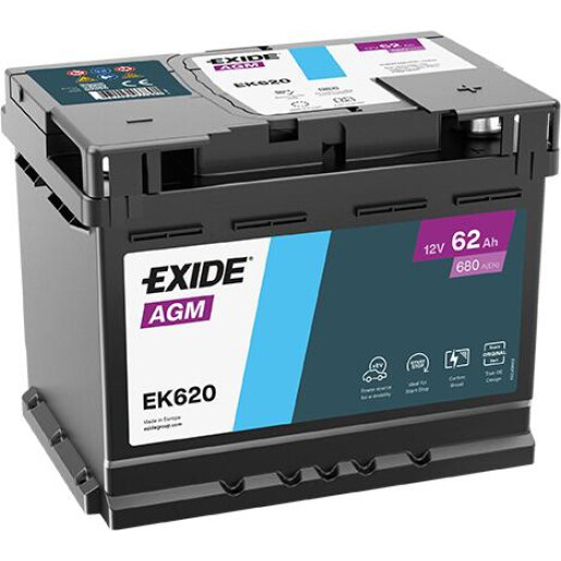 Baterie Auto EXIDE AGM 62 Ah