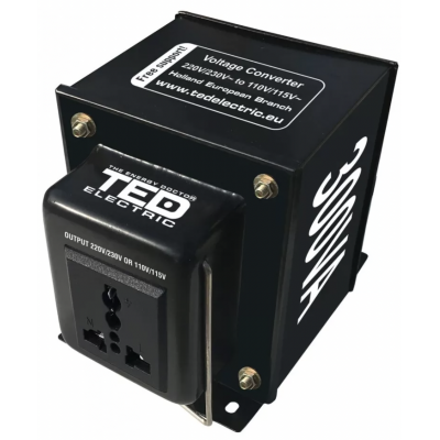 Transformator 230-220V la 110-115V 300VA reversibil TED110REV-300VA