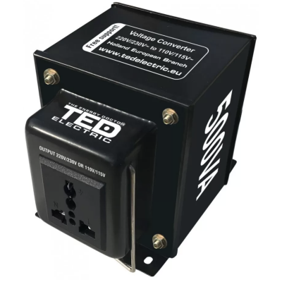 Transformator 230-220V la 110-115V 500VA reversibil TED110REV-500VA