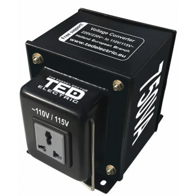 Transformator 230-220V la 110-115V 750VA nereversibil TED110REV-750VA