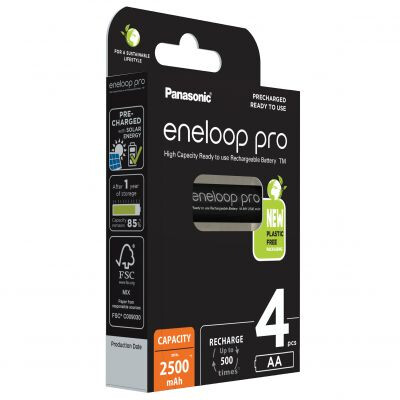 Acumulatori Eneloop ECO PRO AA R6 2500mAh, 4 Buc.