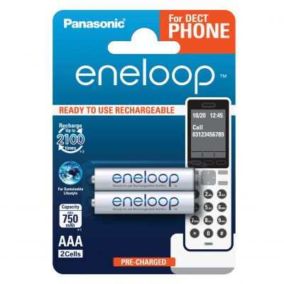 Acumulatori Eneloop AAA R3 750mAh 2 Buc.
