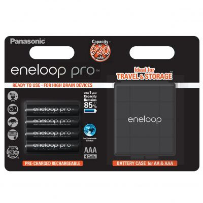 Acumulatori Eneloop PRO AAA R3 930mAh, 4 Buc. cutie
