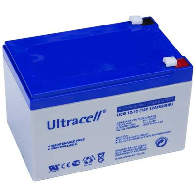 Acumulator plumb acid cu gel Ultracell 12V12Ah, terminal F1