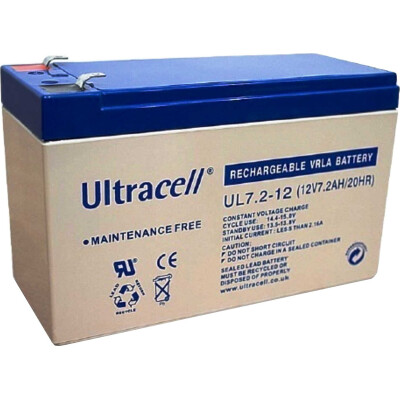 Acumulator plumb acid Ultracell 12V 7.2AH, terminal F1