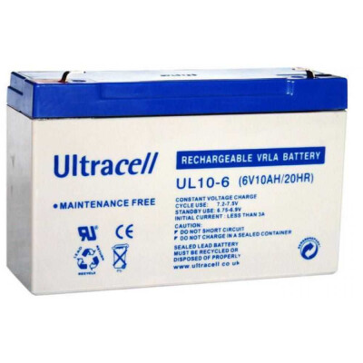 Acumulator plumb acid Ultracell 6V10Ah, terminal F1