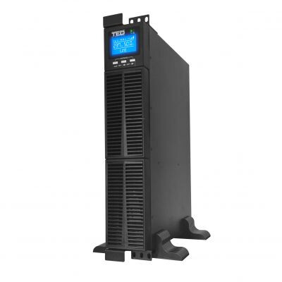 UPS Rackabil 2U 1000VA 900W, Online cu Dubla Conversie si Management, Include 2x Acumulator 12V 9Ah, TED Electric TED004048