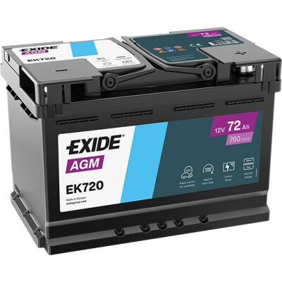 Baterie Auto EXIDE AGM 72 Ah