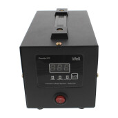 Stabilizator automat de tensiune cu releu 500VA/300W, negru Well.