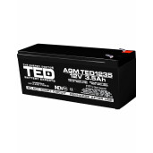 Acumulator stationar 12V 3,5Ah F1 AGM VRLA TED Electric TED1235