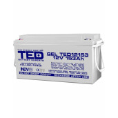 Acumulator stationar VRLA 12V 153Ah GEL M8 F12 TED Electric TED12153