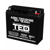 Acumulator stationar 12V 18,5Ah F3 AGM VRLA TED Electric TED12185