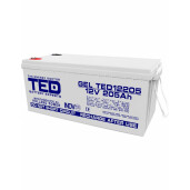 Acumulator stationar VRLA 12V 205Ah GEL M8 F12 TED Electric TED12205