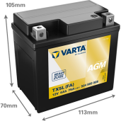Acumulator Moto VARTA Powersports AGM Active 504909008 4 Ah