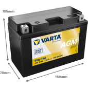 Acumulator Moto VARTA Powersports AGM Active 508909012 8 Ah